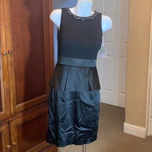Taylor black sleeveless cocktail dress size 6 new